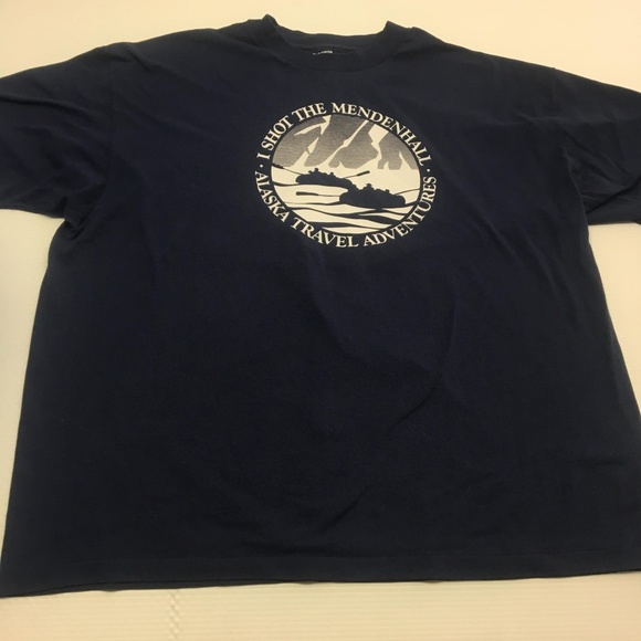 Alaska Travel Mendenhall Hanes T Shirt Vintage XXL - Picture 2 of 7